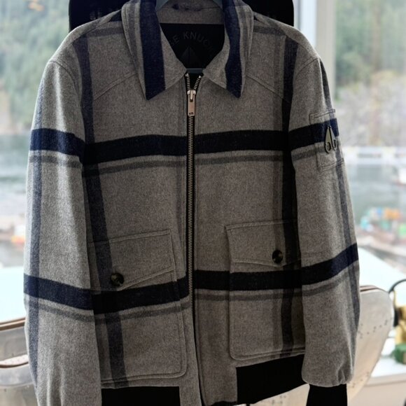 MEN'S MOOSE KNUCKLES WOOL JACKET - Picture 7 of 8